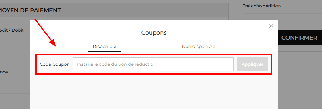 Comment appliquer un code promo sur ADOR