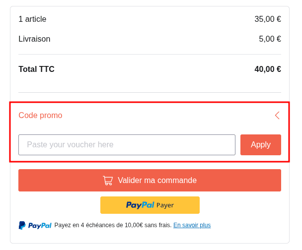 Comment appliquer un code promo sur Alice Délice