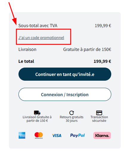 Comment appliquer un code promo sur Arlo