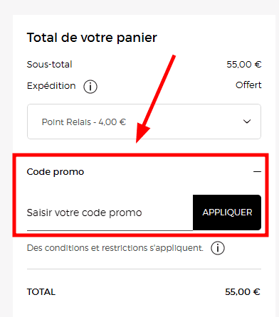 Comment appliquer un code promo sur Armani Beauty