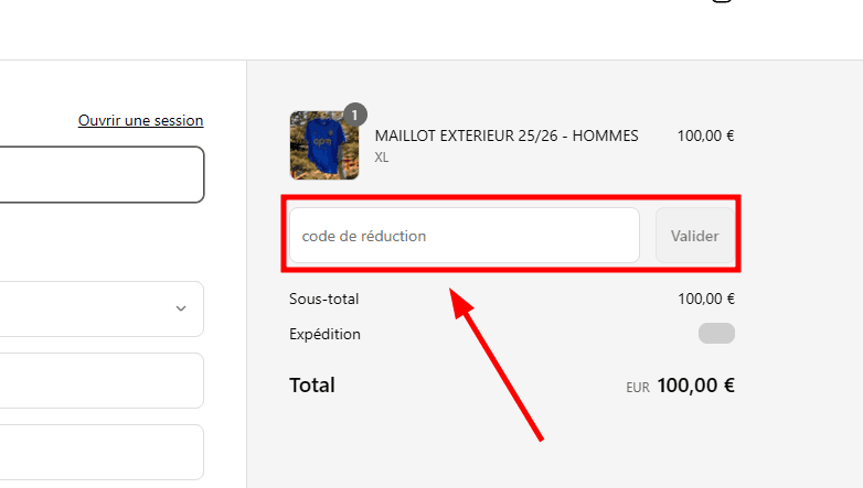 Comment activer un code promo sur AS Monaco