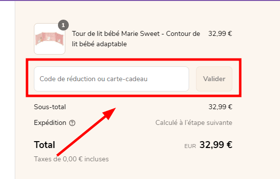 Comment utiliser un code promo sur BB Malin