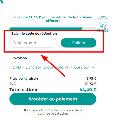 Comment activer un code promo sur Béaba
