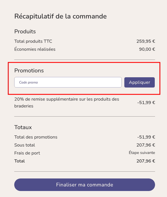 Comment utiliser un code promo sur Bebeboutik