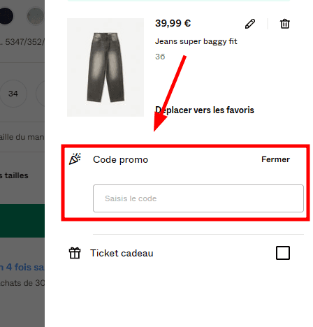 Comment utiliser un code promo sur Bershka