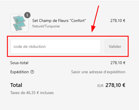 Comment appliquer un code promo sur Bioloka