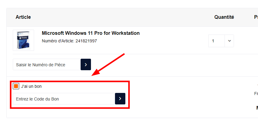 Comment utiliser un code promo sur Blitzhandel24