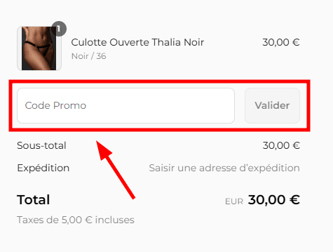 Comment utiliser un code promo sur Bluebella