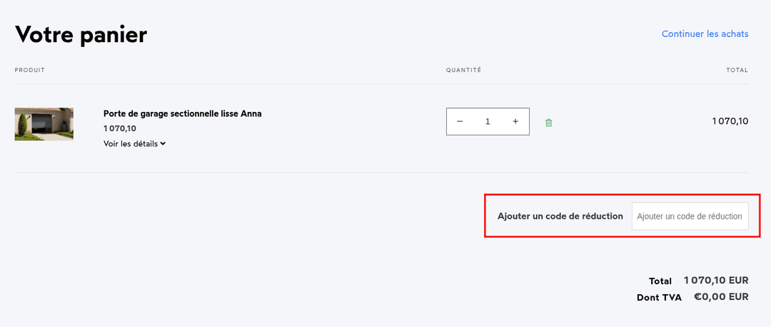 Comment utiliser un code promo sur Bob Le Menuisier