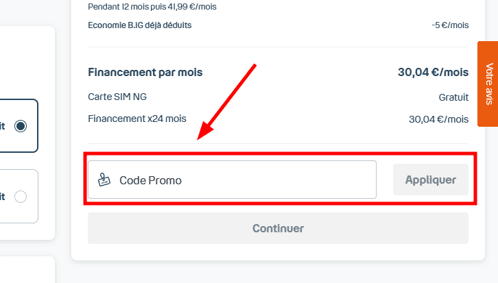 Comment activer un code promo sur Bouygues Telecom