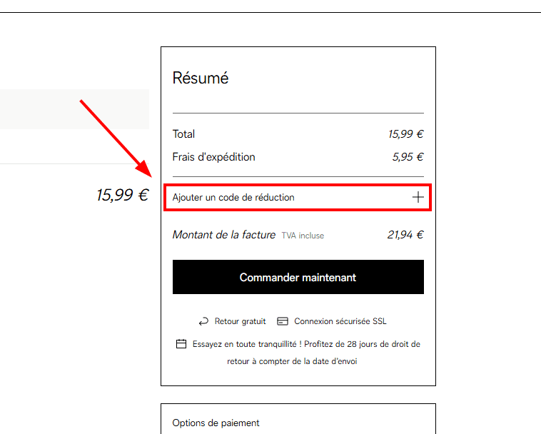 Comment appliquer un code promo sur C&A