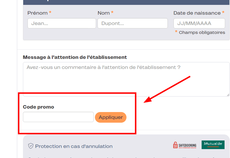 Comment utiliser un code promo sur Camping and Co