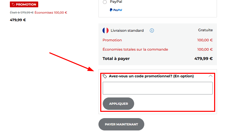 Comment utiliser un code promo sur Canon