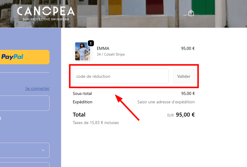 Comment appliquer un code promo sur Canopea Paris