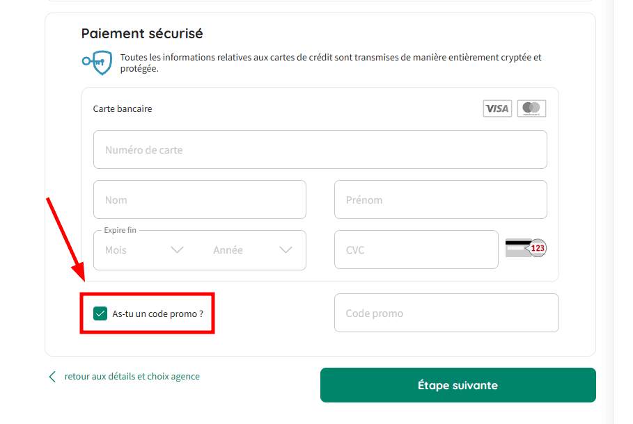 Comment activer un code promo sur Carigami