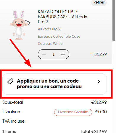 Comment activer un code promo sur CASETiFY