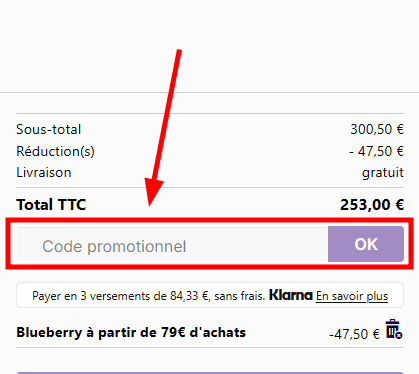 Comment utiliser un code promo sur CBD Purple