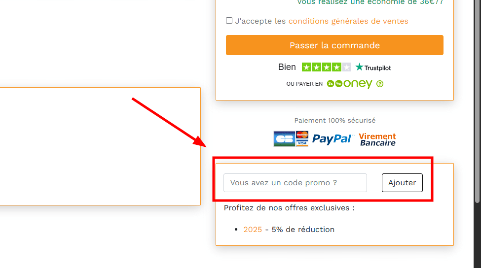 Comment activer un code promo sur Centrale Brico