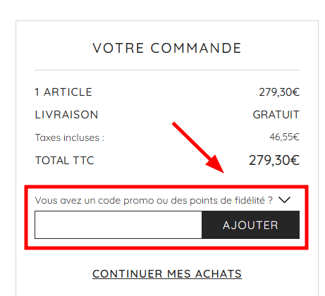 Comment utiliser un code promo sur Cesare Nori