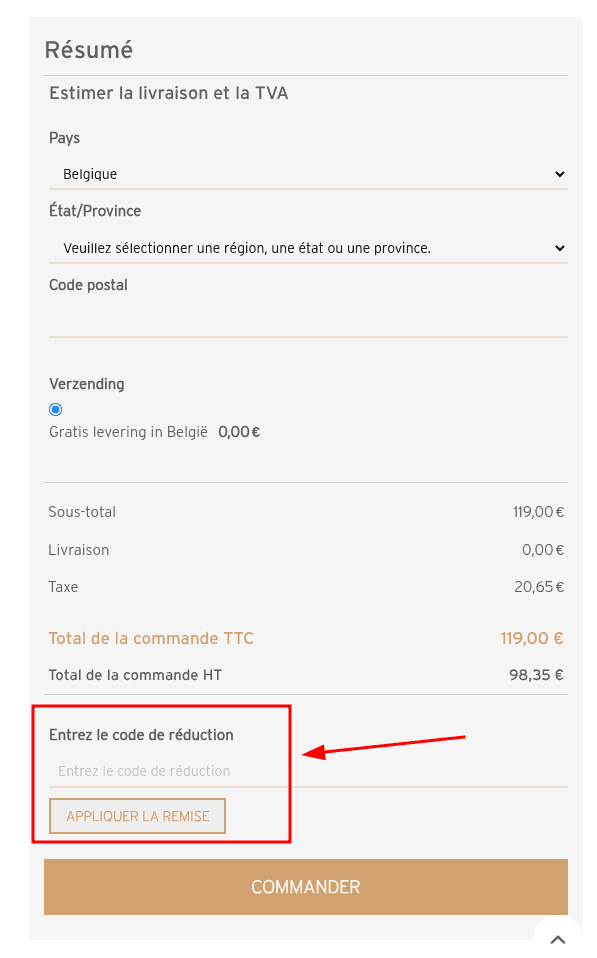 Comment activer un code promo sur Child Home