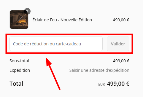 Comment appliquer un code promo sur Cinereplicas