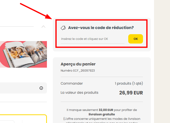 Comment appliquer un code promo sur Colorland
