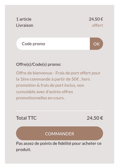 Comment activer un code promo sur Comptoirs Richard