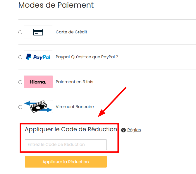 Comment appliquer un code promo sur Costway