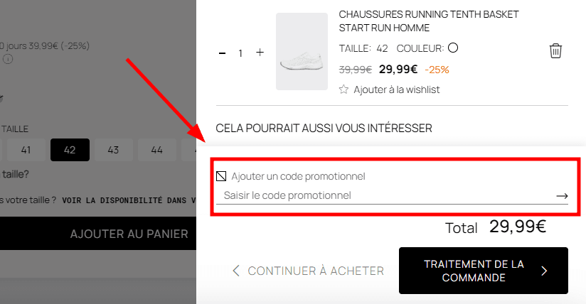 Comment activer un code promo sur Decimas