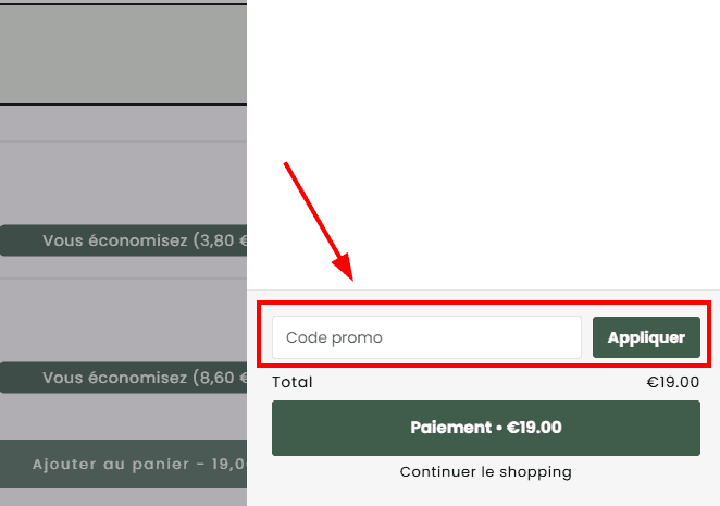 Comment appliquer un code promo sur Delicure