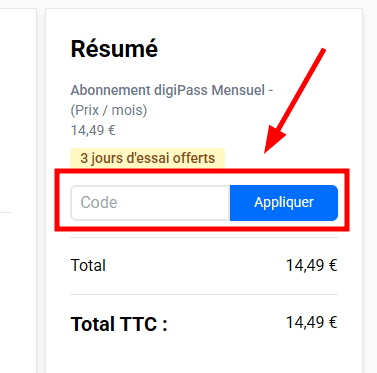 Comment activer un code promo sur Digischool