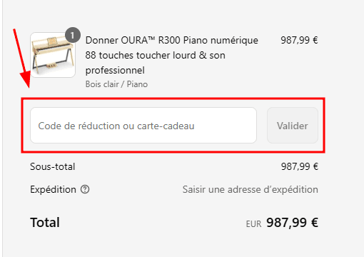 Comment utiliser un code promo sur Donner