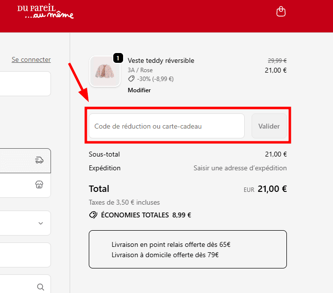 Comment utiliser un code promo sur DPAM