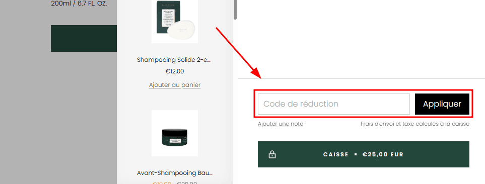 Comment utiliser un code promo sur Elenature