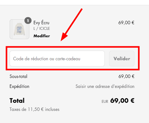 Comment activer un code promo sur Eleven Paris