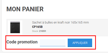 Comment utiliser un code promo sur Enveloppes France