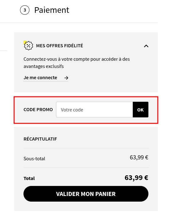 Comment activer un code promo sur Eram