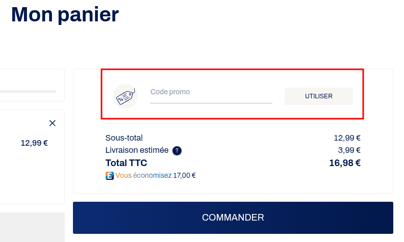 Comment appliquer un code promo sur Espace des Marques