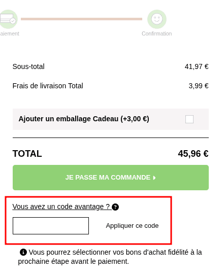 Comment utiliser un code promo sur Fitancy
