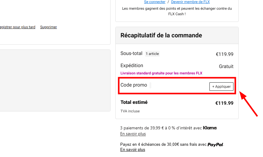 Comment utiliser un code promo sur Foot Locker
