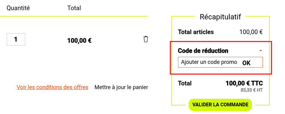 Comment appliquer un code promo sur Footcenter
