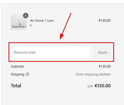 Comment activer un code promo sur Footpatrol