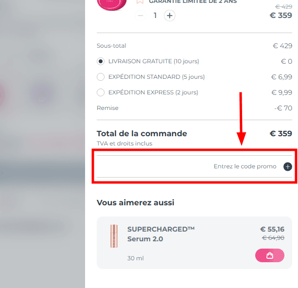 Comment utiliser un code promo sur Foreo