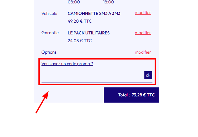 Comment activer un code promo sur France Cars