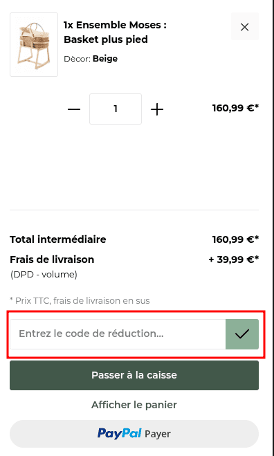 Comment activer un code promo sur Geuther
