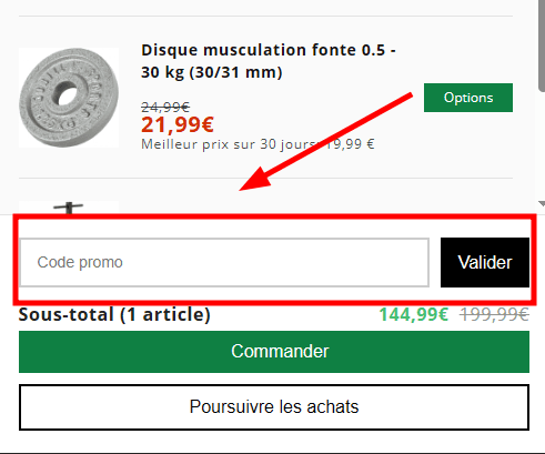 Comment utiliser un code promo sur Gorilla Sports