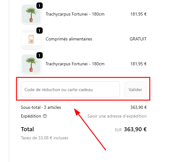 Comment activer un code promo sur Green Bubble