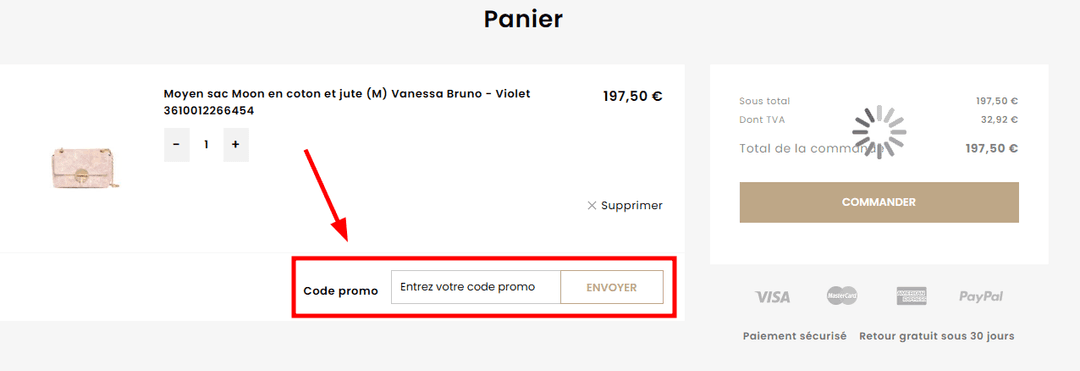 Comment appliquer un code promo sur Gsell