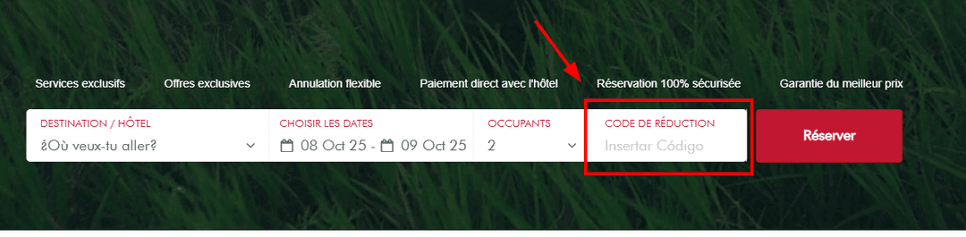 Comment utiliser un code promo sur Guitart Hotels