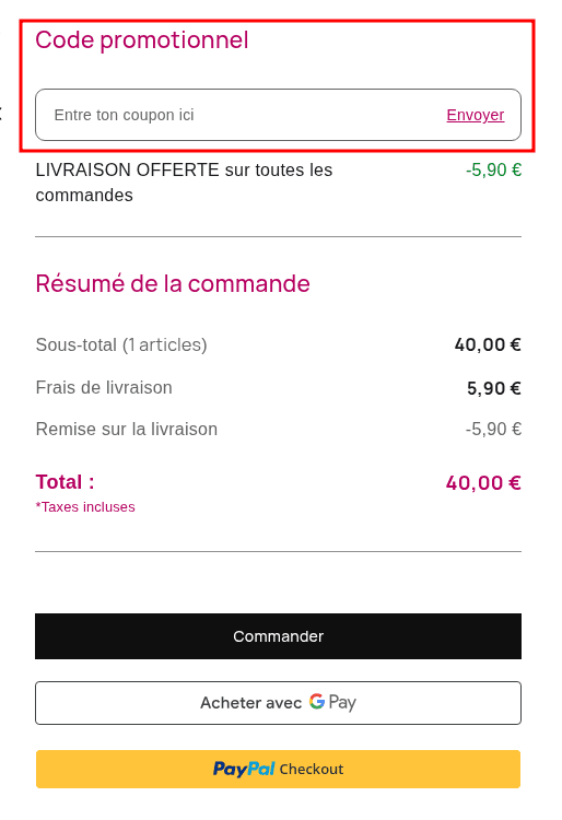 Comment appliquer un code promo sur Havaianas